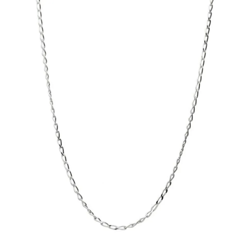 Cadena De Plata Rh De 50 Cm.