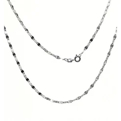 Cadena Lumina De Plata De Ley 45 Cm.