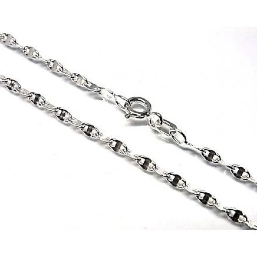 Cadena Lumina De Plata De Ley 45 Cm.