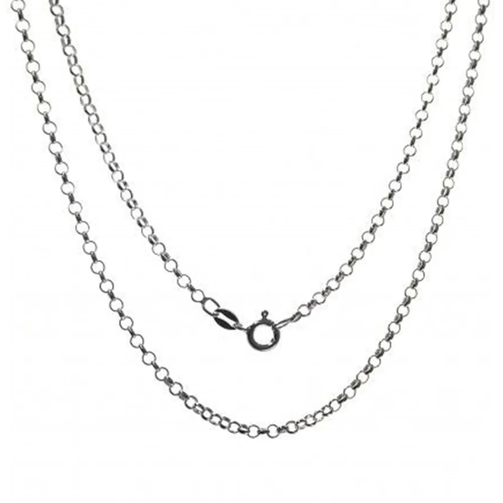 Cadena Rolo De Plata De Ley 40 Cm. 2 Mm.