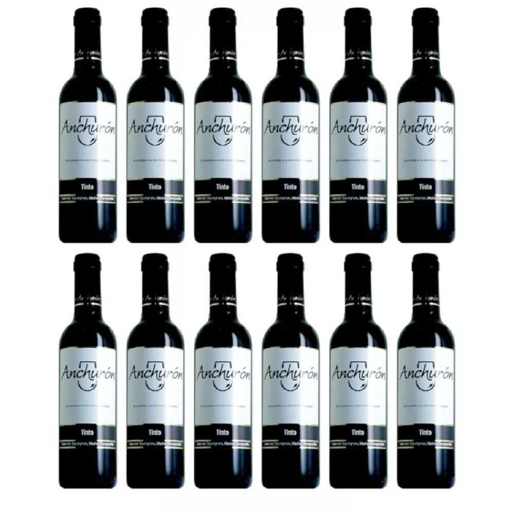New Anchurón Caja 12 botellas vino tinto Cosecha de 37,5 cl