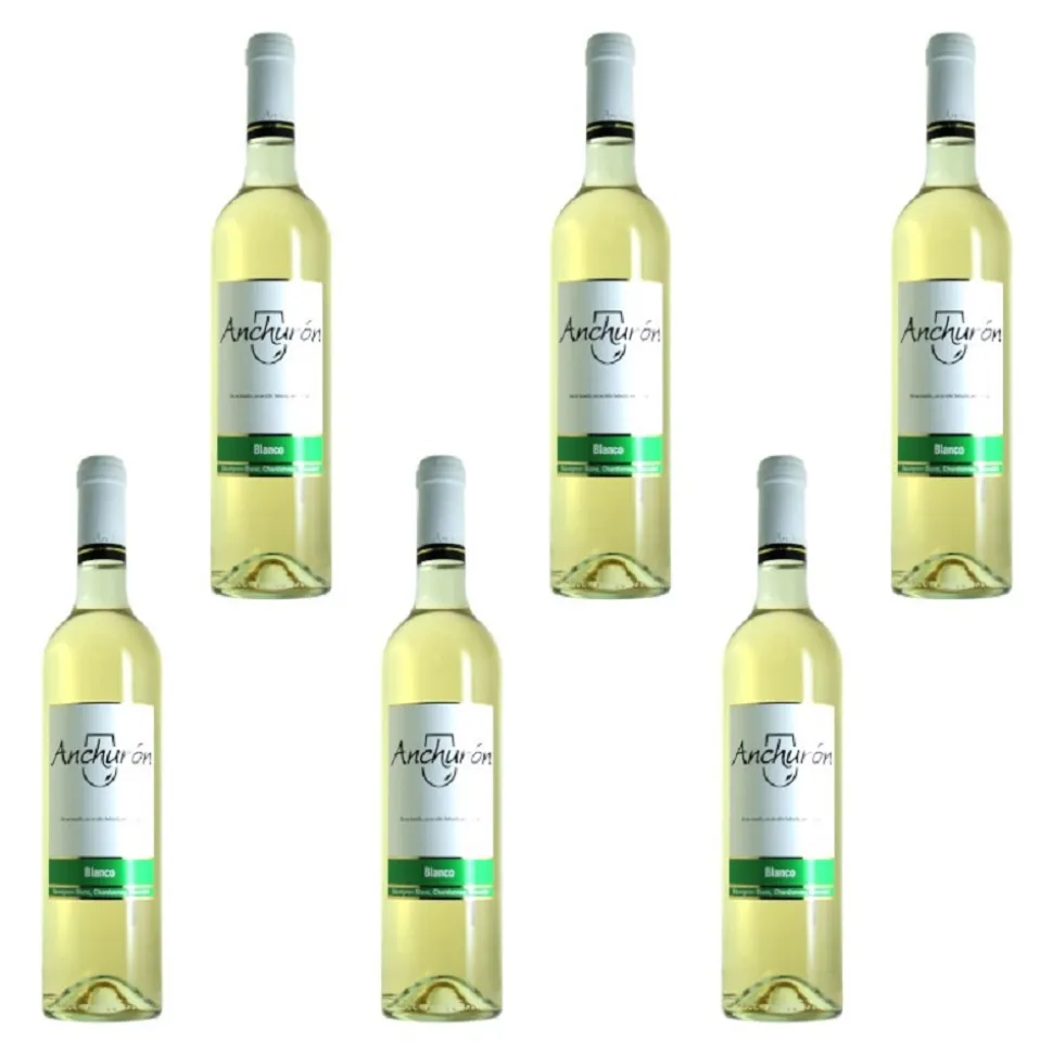 Caja de 6 botellas de vino blanco de 75 cl