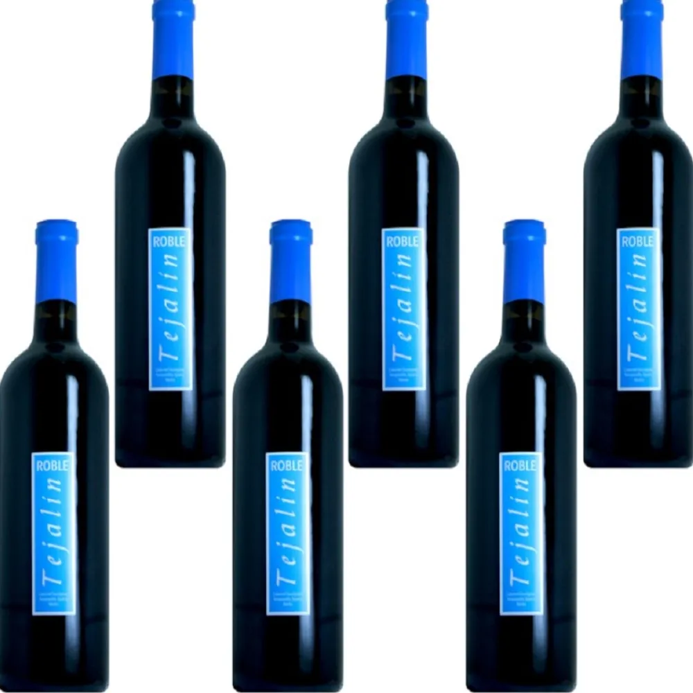 Tejalín Caja de 6 botellas de vino tinto roble de 75 cl