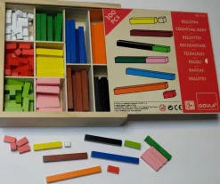 Online Diset Caja de regletas de madera de distinto tamaño (300 piezas) Goula