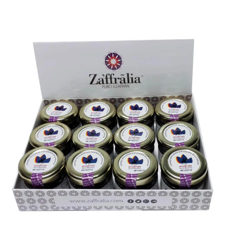 Caja 12 tarros de 1 g de azafrán