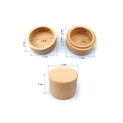 Cajita de madera para anillos de boda