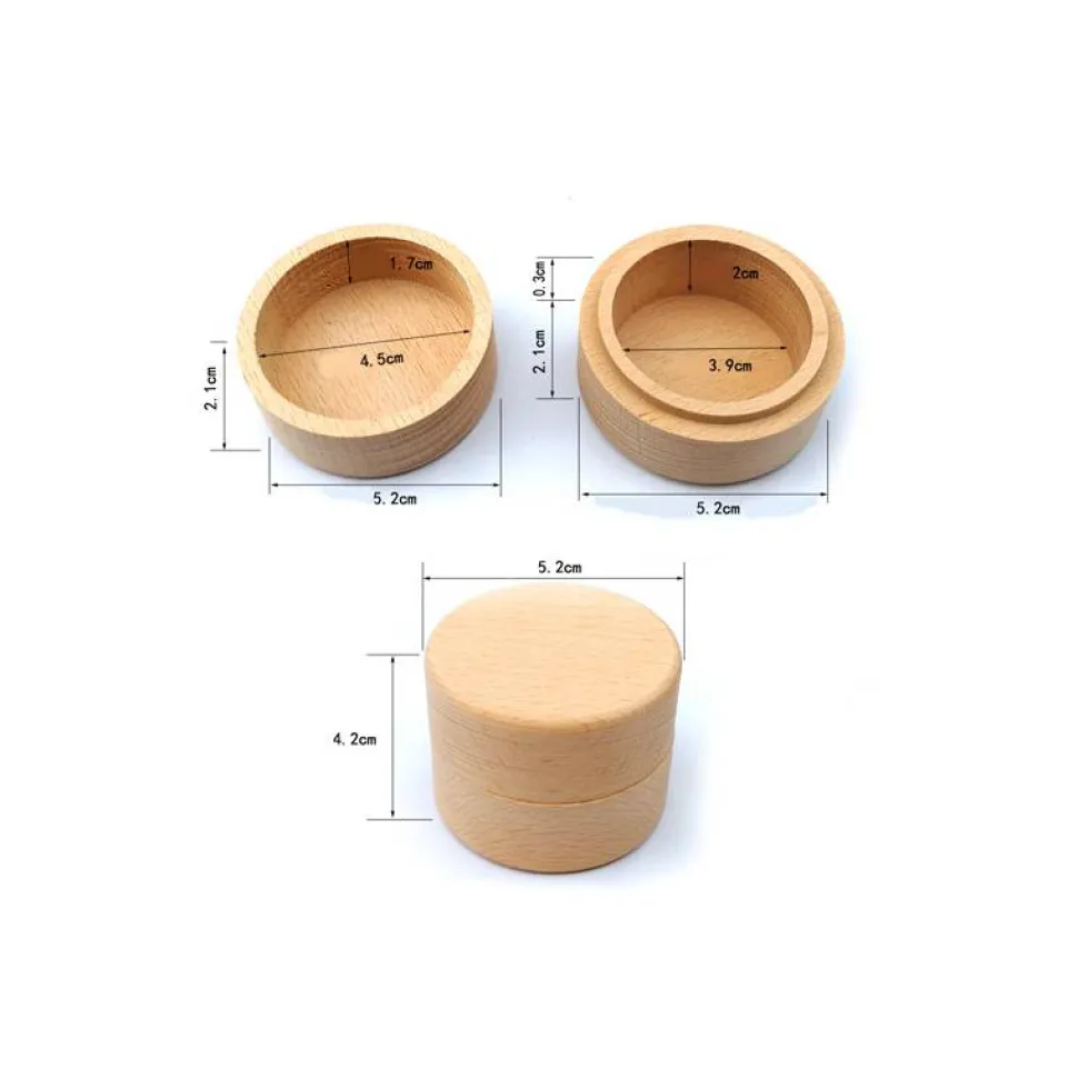 Cajita de madera para anillos de boda