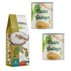 Porto Muiños Caldo gallego de y preparación de tarta de Santiago
