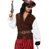 Camisa con chaleco pirata