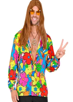 Camisa de Hombre The 70s Estilo Hippie - Flower Power