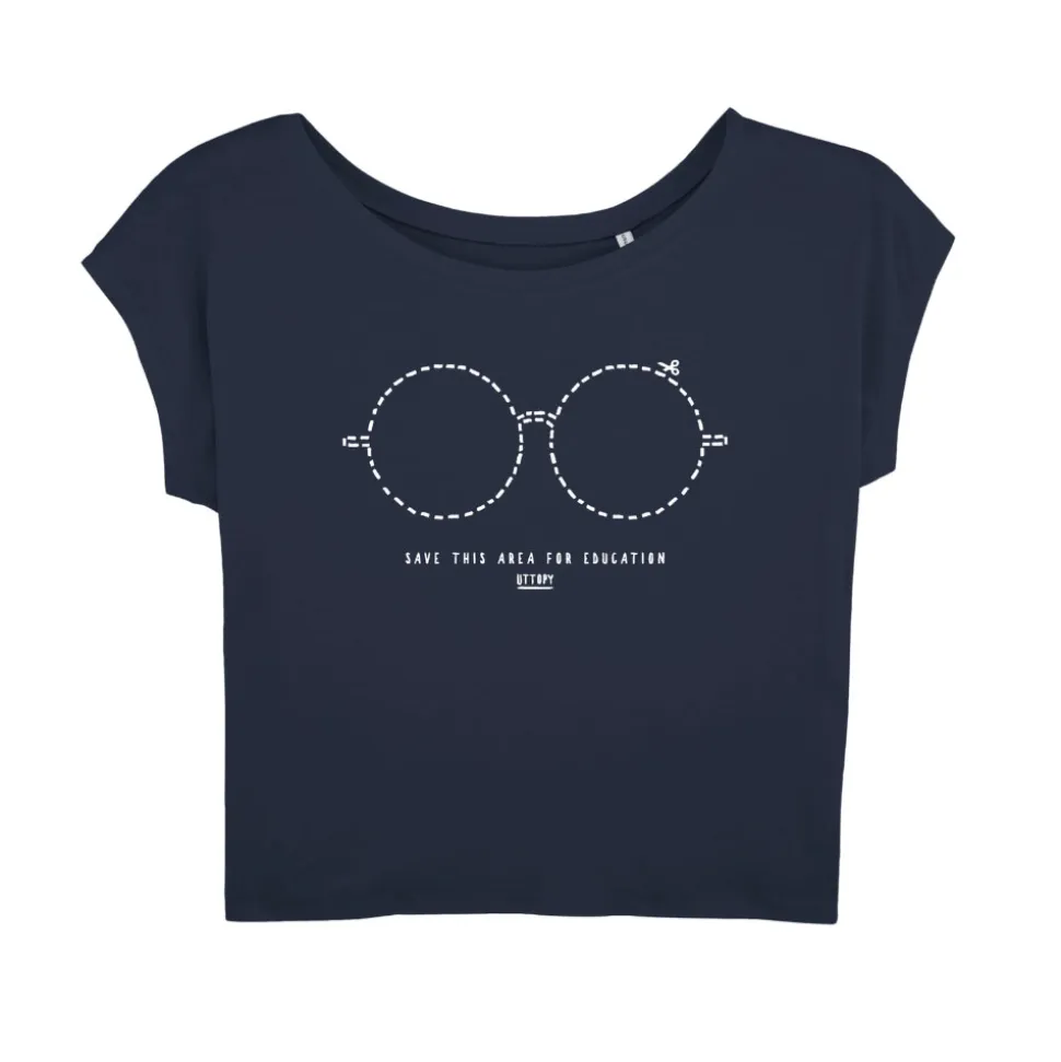 Camiseta oversize mujer "Education" Uttopy - Plan International