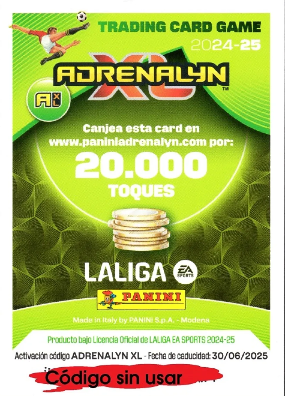 Campeón card 478 Copa campeones 20.000 toques cromo Adrenalyn XL 2024 2025 La liga 24/25