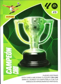 Campeón card 478 Copa campeones 20.000 toques cromo Adrenalyn XL 2024 2025 La liga 24/25