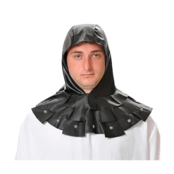 Capucha Cruzado Medieval negra Adulto