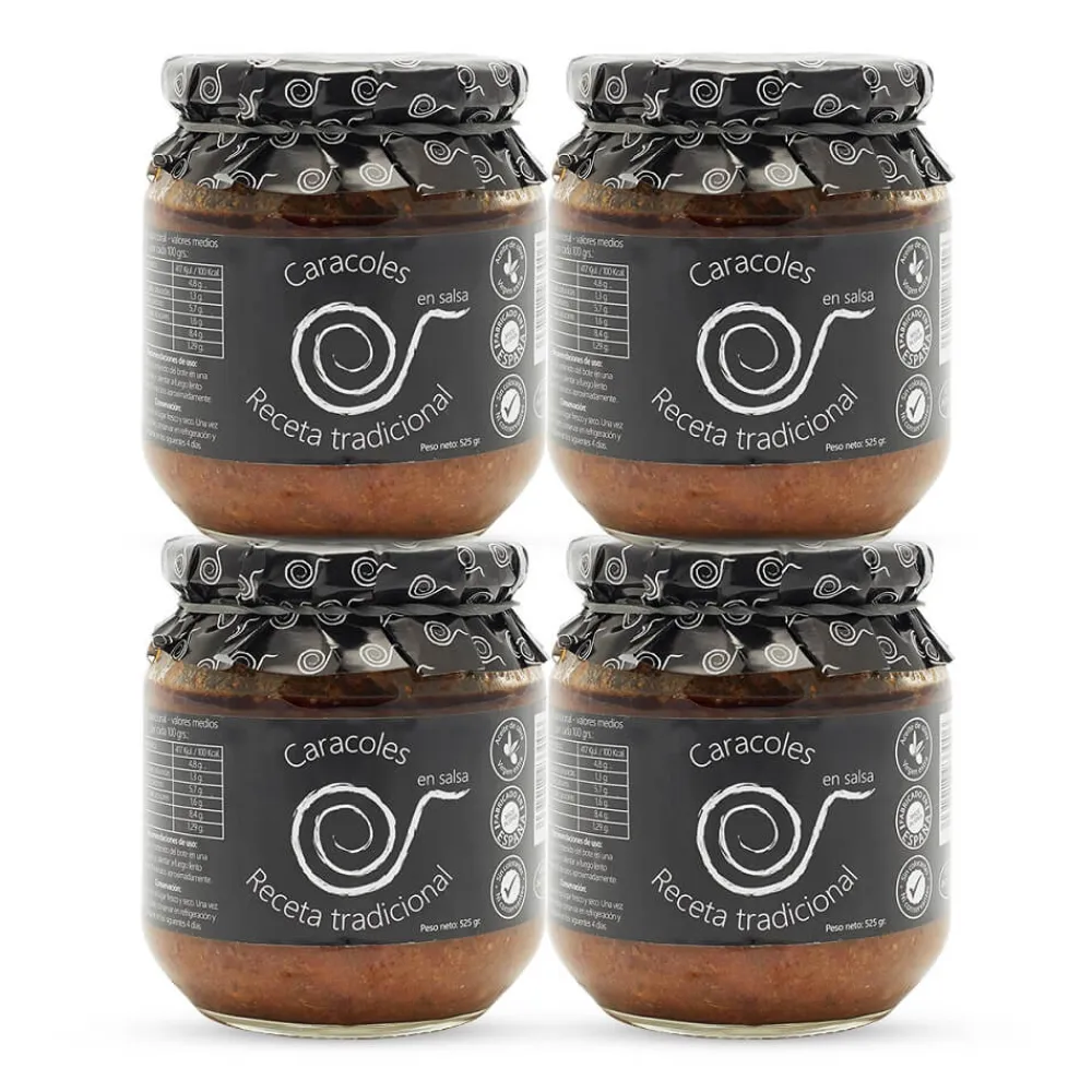 Obrador Los Caracoles Caracoles en Salsa - 4x550 g