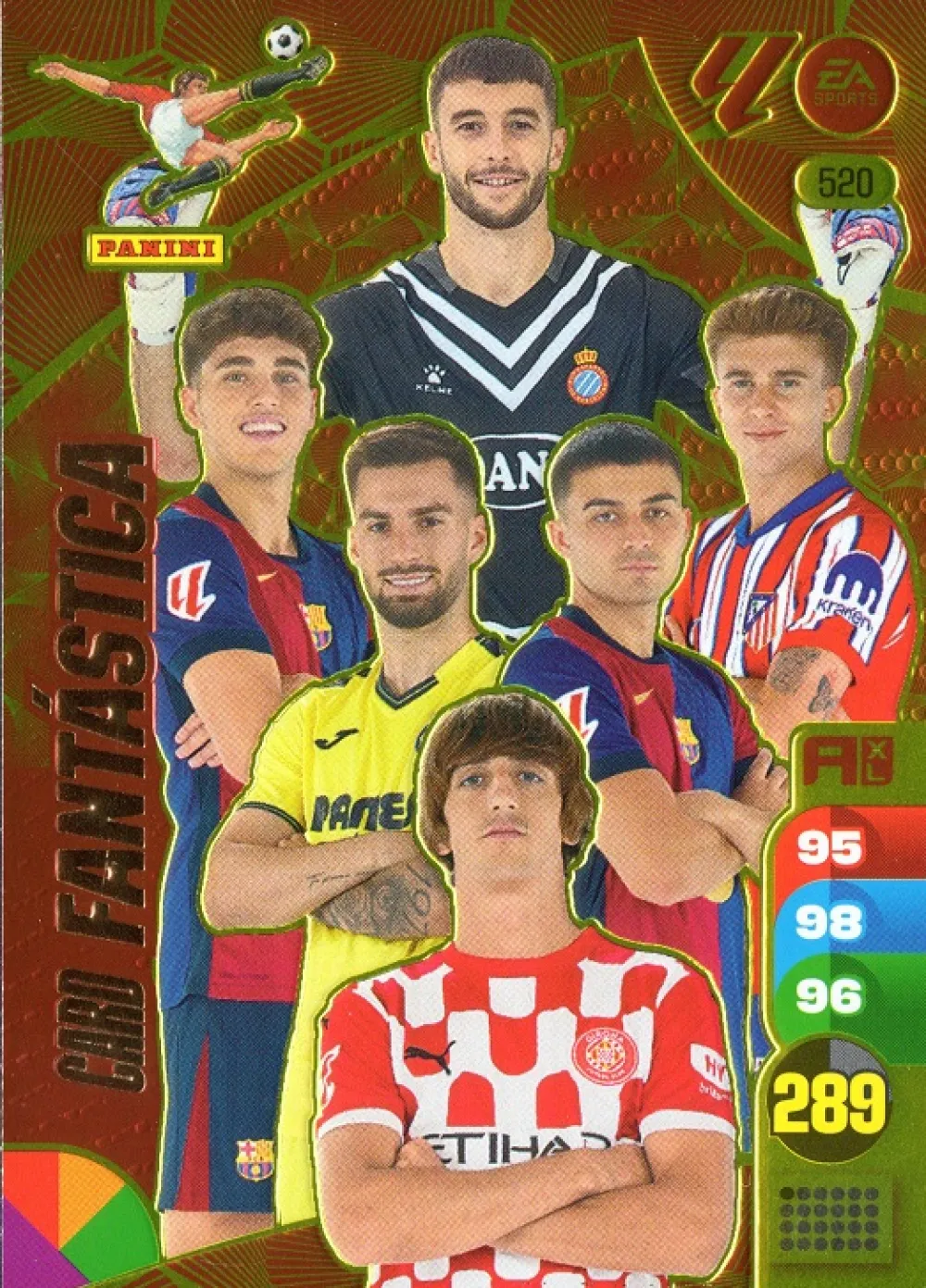 Best Panini España Card Fantástica - Fantástica cromo 520 nuevo Adrenalyn XL 2024 2025 La liga 24/25 Actualización