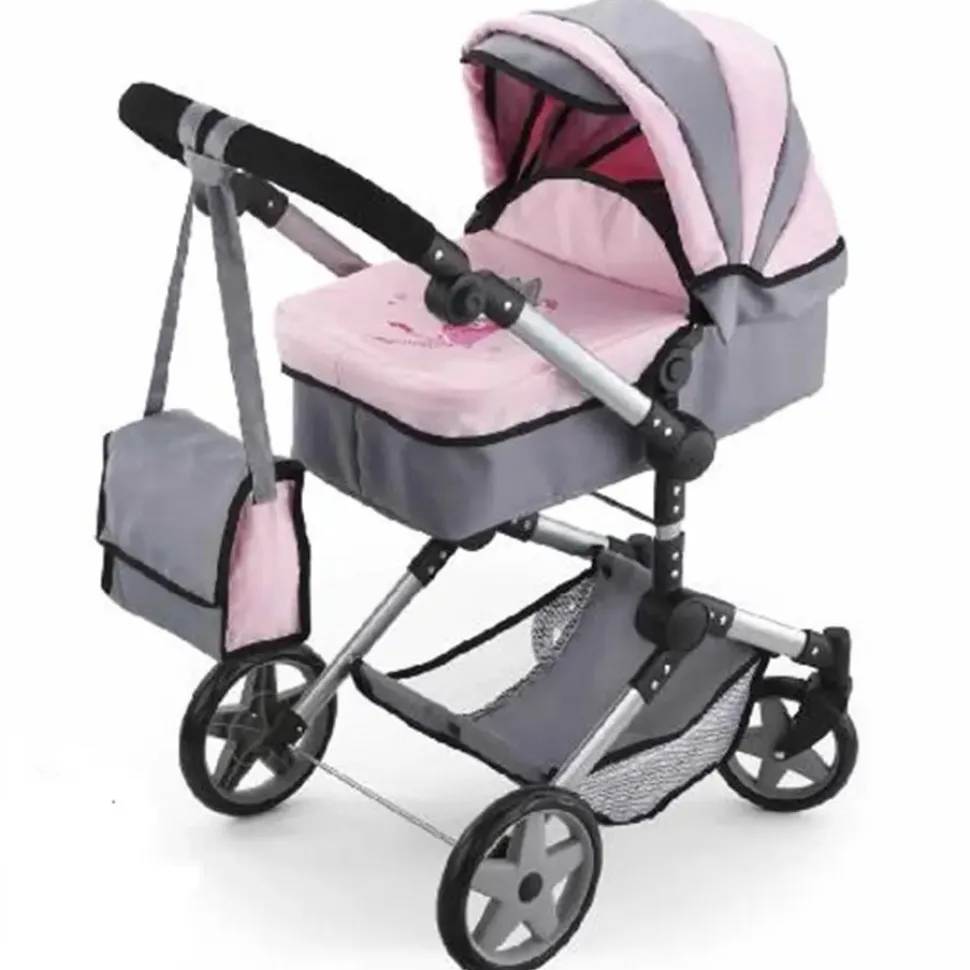 Carro de Muñecas Combi Neo Pro color gris Rosa / gris - Reig