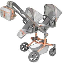 Carro para Muñecas Gemelar Grande Cityx Plegable
