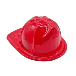 Clearance Disfraces Lucero Casco de Bombero de Plástico Rojo Infantil