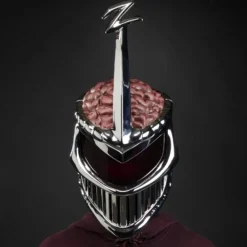 New Hasbro Casco Lord Zedd Villano Power Ranger Tamaño 1/1 ideal cosplay con expositor para exhibición
