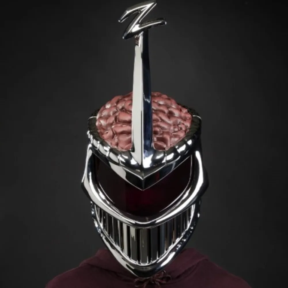 New Hasbro Casco Lord Zedd Villano Power Ranger Tamaño 1/1 ideal cosplay con expositor para exhibición