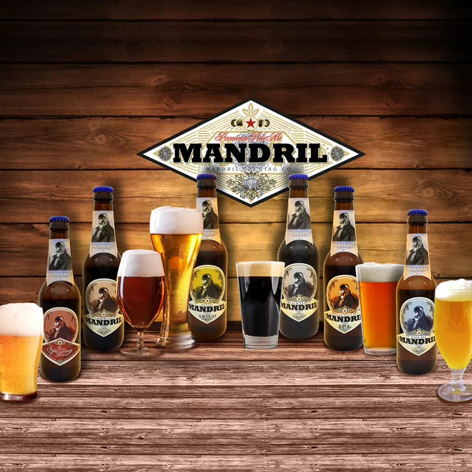 Cerveza Artesana Amber Ale Mandril - 12 x 33cl