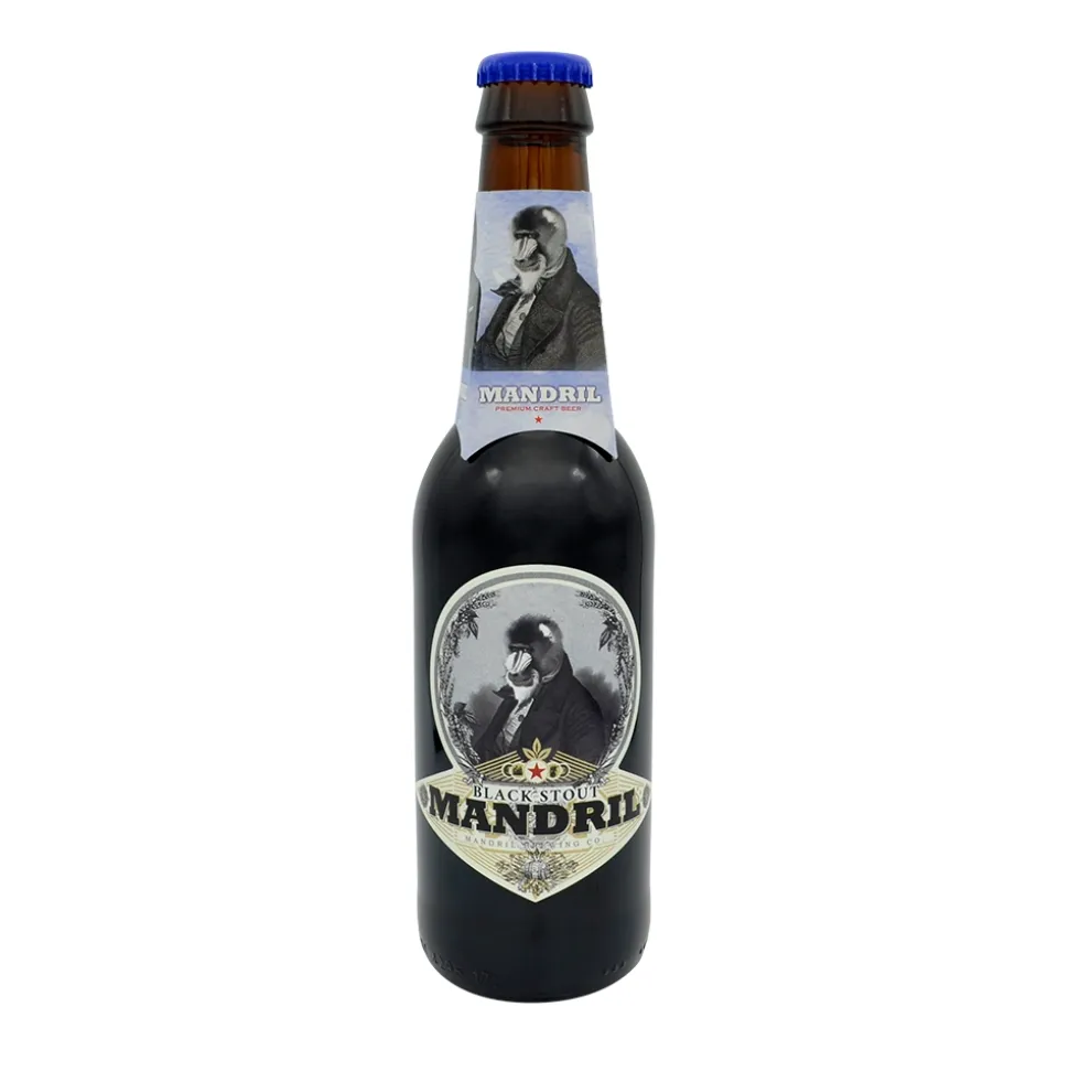 Cerveza Artesana Mandril Black Stout - 12x0,33cl