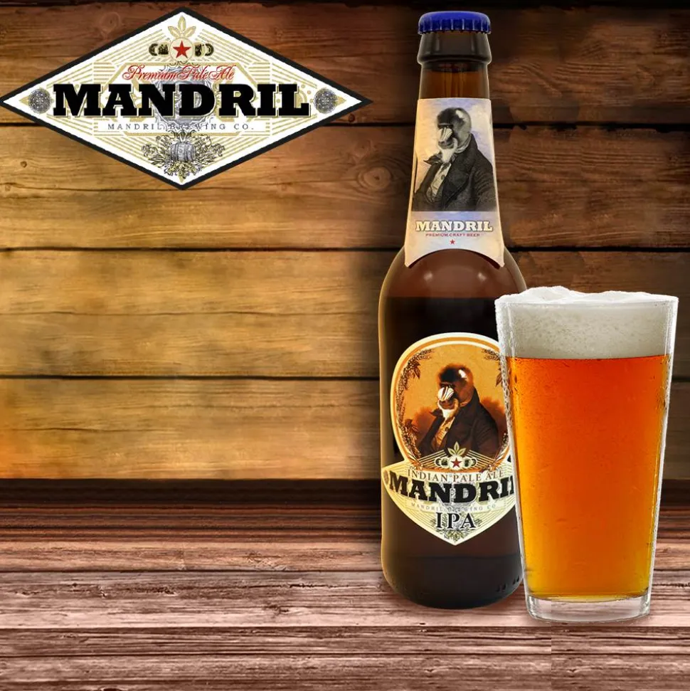 Cerveza Artesana Mandril Variada: 2 unidades de 6 cervezas distintas L 12 botellas de 33cl