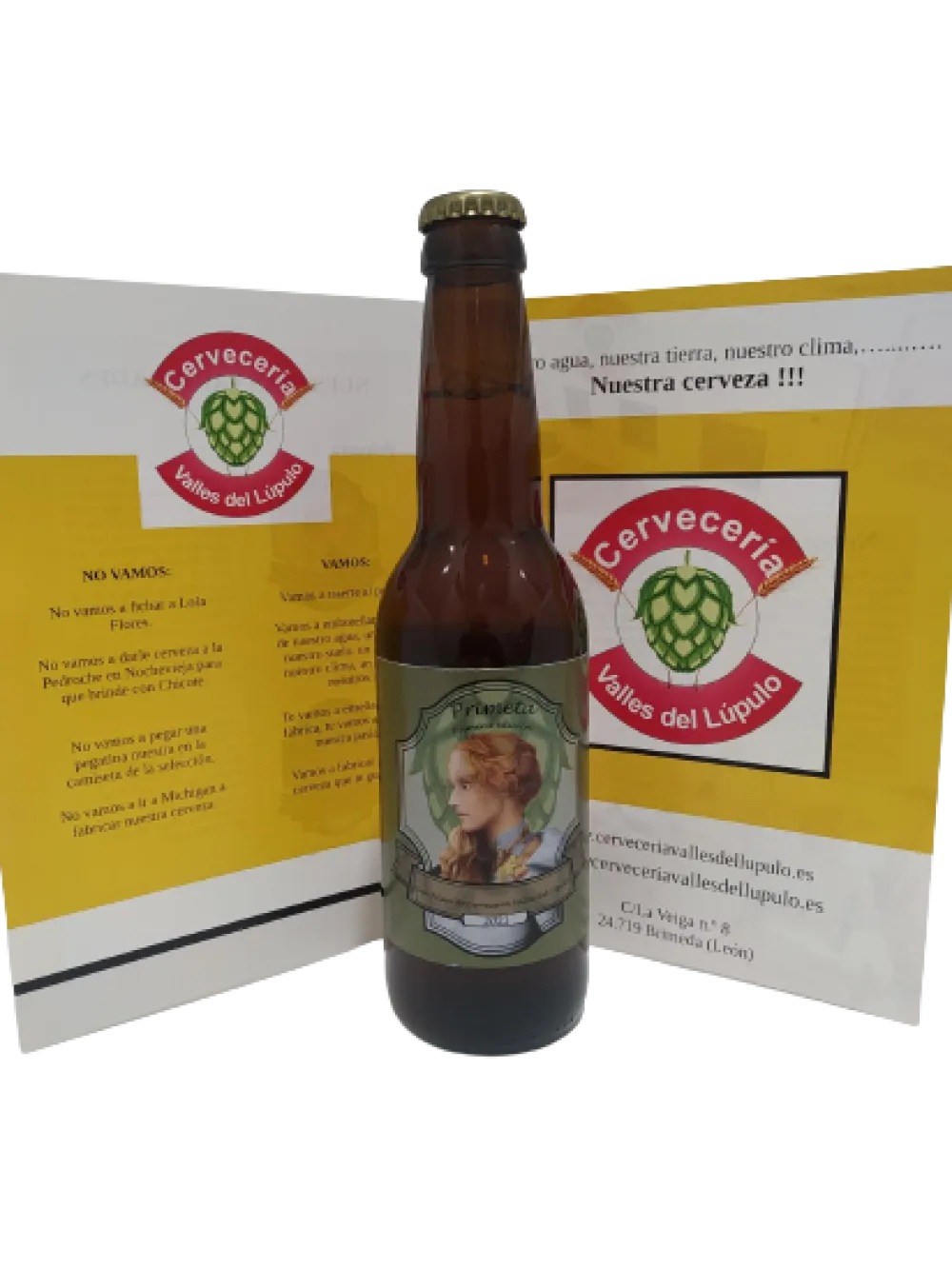 Hot Cervecería Valles del Lúpulo Cerveza Artesana Primeta Valles del Lúpulo Pack 6 x 33cl