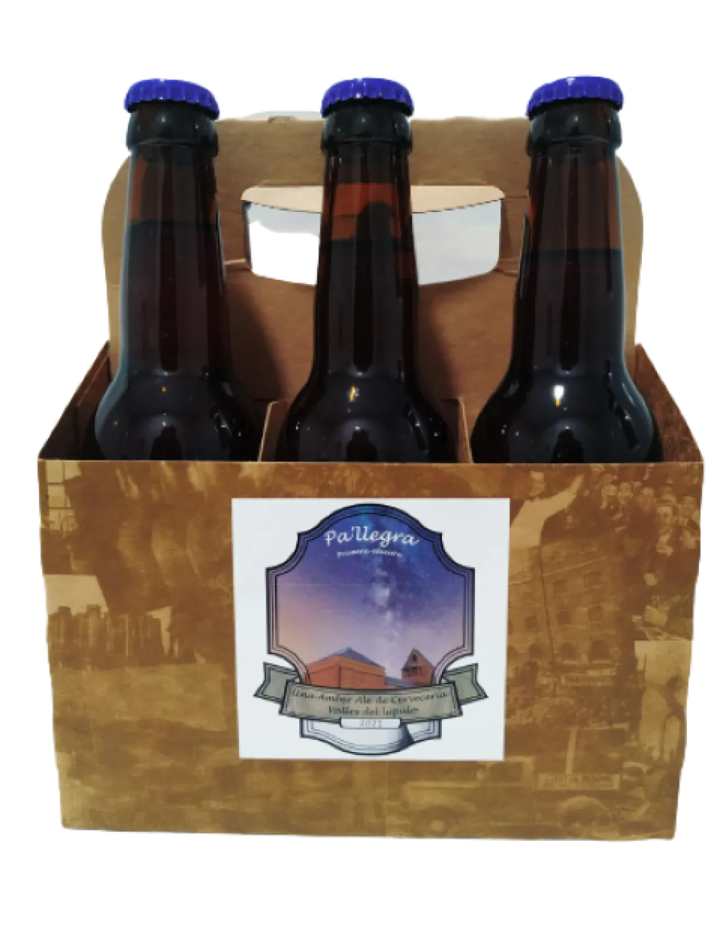 Outlet Cervecería Valles del Lúpulo Cerveza Artesana Valles del Lúpulo, Pack Regalo. L 6 botellas de 33 cl
