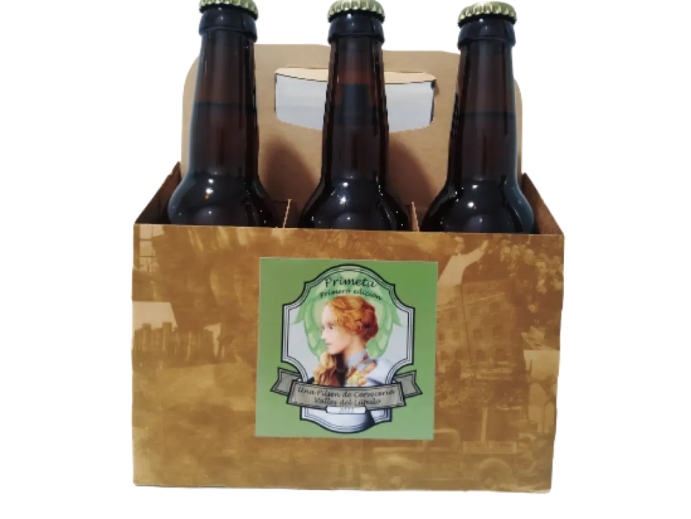 Outlet Cervecería Valles del Lúpulo Cerveza Artesana Valles del Lúpulo, Pack Regalo. L 6 botellas de 33 cl