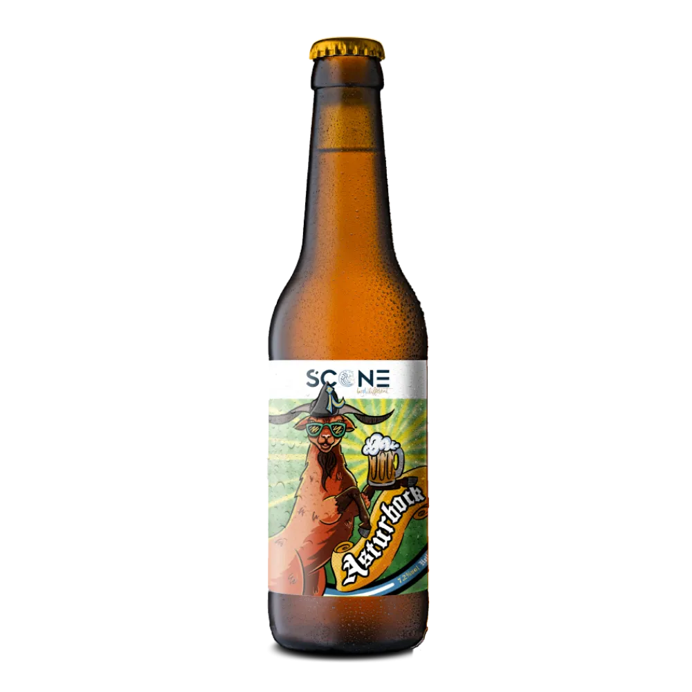 Hot Cerveza Scone Cerveza Asturbock Sin gluten Caja 12 x 33cl
