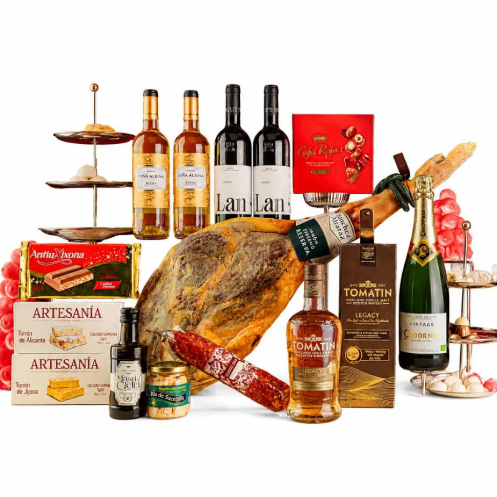 Cesta de Navidad Premium Reserva & Whisky Tomatin (Ref 916)