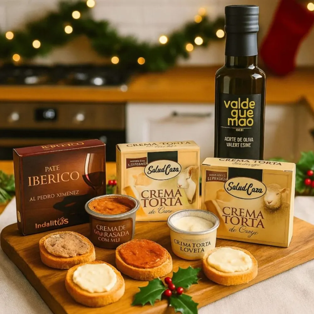 New Woodbases Cesta Navidad Gourmet Mini Aceite