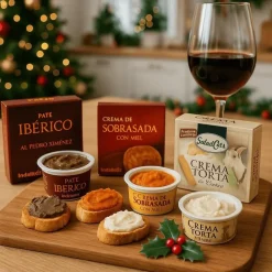 Online Woodbases Cesta Navidad Gourmet Mini Vino