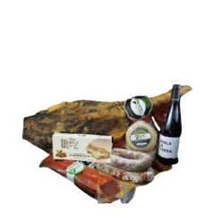 Clearance Corazón Extremeño Cesta Regalo Navidad Lote de Jamón Selección Superior