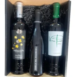Corazón Extremeño Cesta Regalo Navidad Lote Estuche Vino Tinto Extremeño