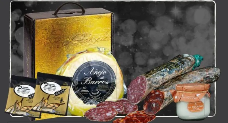 Cesta Regalo Navidad Lote Gourmet Villanueva
