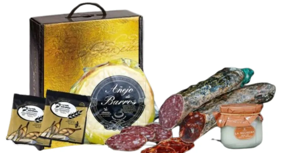 Cesta Regalo Navidad Lote Gourmet Villanueva