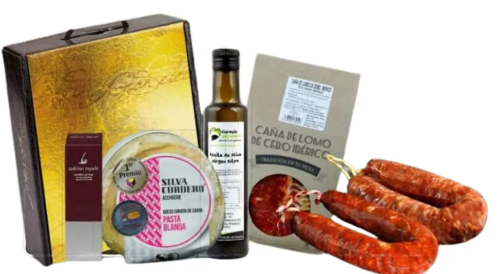 Cesta Regalo Navidad Lote Gourmet Acehuche