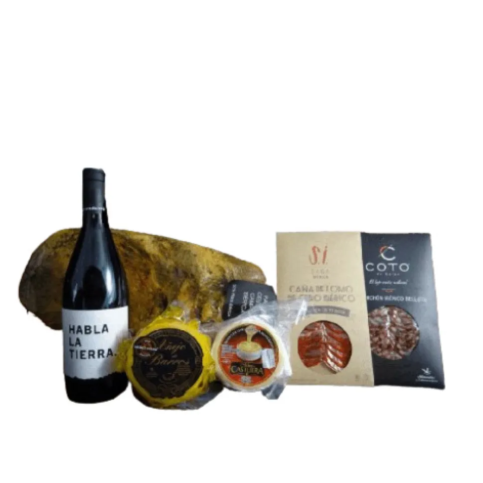 Cesta Regalo Navidad Lote Gourmet Cáceres