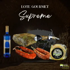 Outlet Corazón Extremeño Cesta Regalo Navidad Lote Gourmet Jamón Supreme