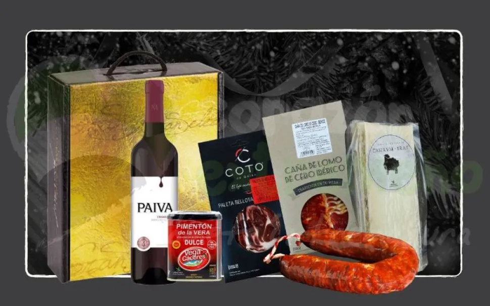 Cesta Regalo Navidad Lote Gourmet Las Cruces