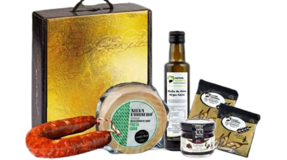 Outlet Corazón Extremeño Cesta Regalo Navidad Lote Gourmet La Coronada
