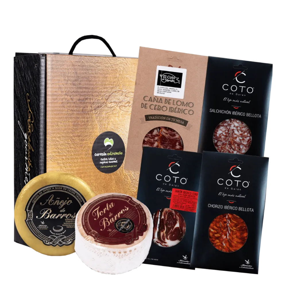 Sale Corazón Extremeño Cesta Regalo Navidad Lote Gourmet Zafra