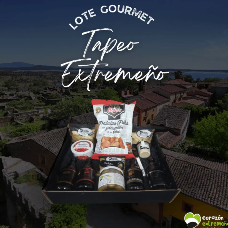 Cesta Regalo Navidad Lote Regalo Gourmet Tapeo Extremadura
