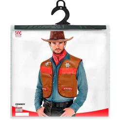 Chaleco vaquero marrón