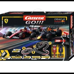Circuito Coches Slot de Carreras Zona de velocidad Ferrari Vs Red Bull - Carrera Go!!! +6A