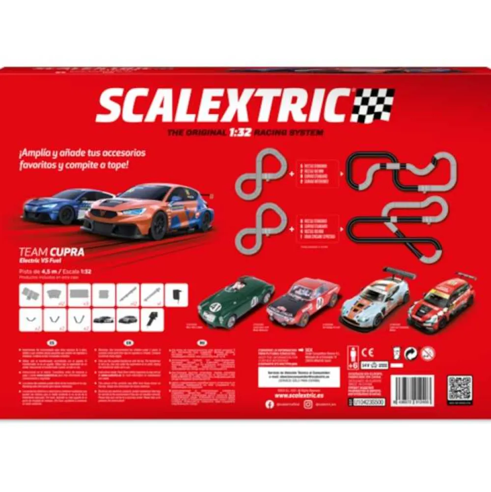 Best Scalextric Circuito de Coches Team Cupra Electric vs. Fuel