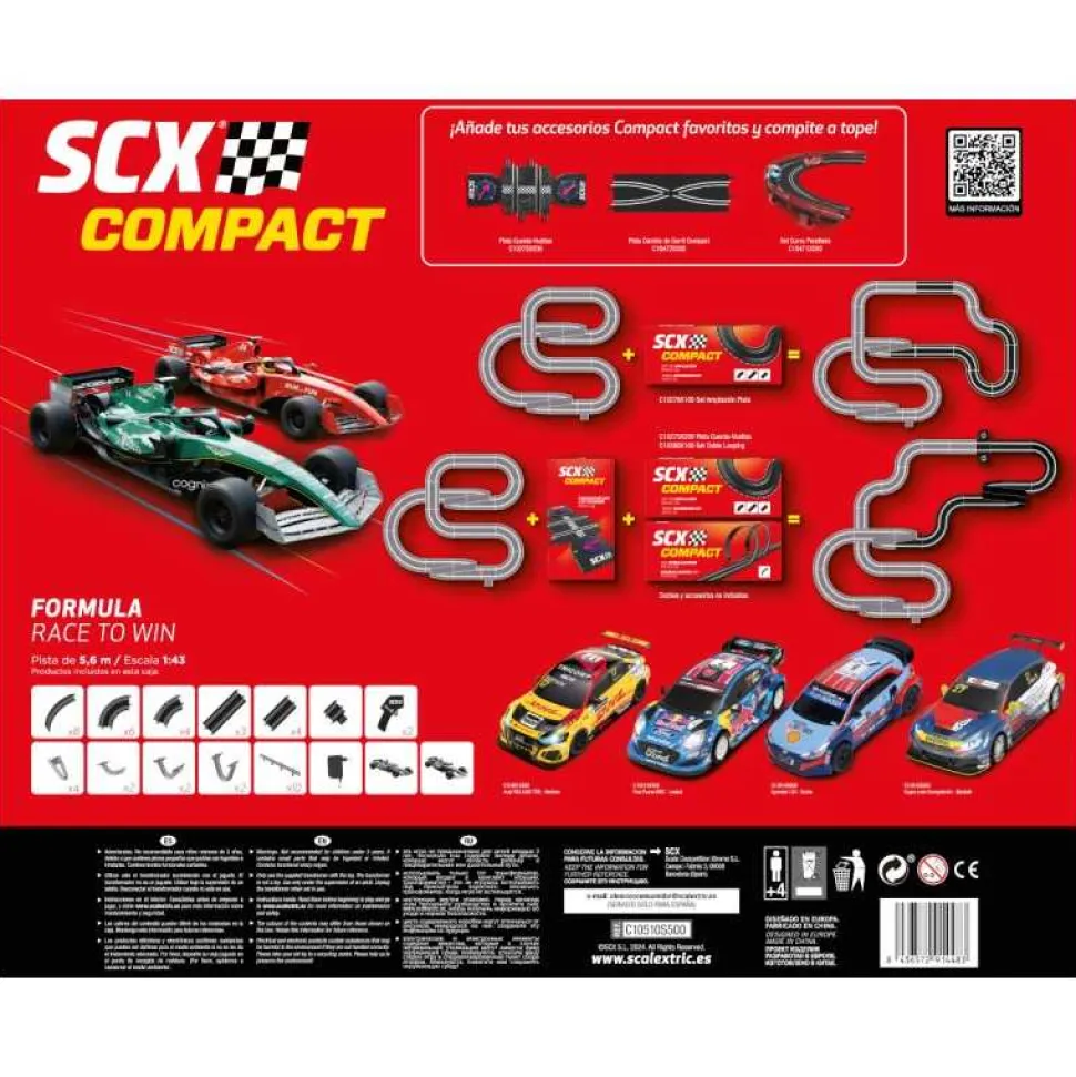 Circuito de Coches Scalextric Formula Race to Win Compact